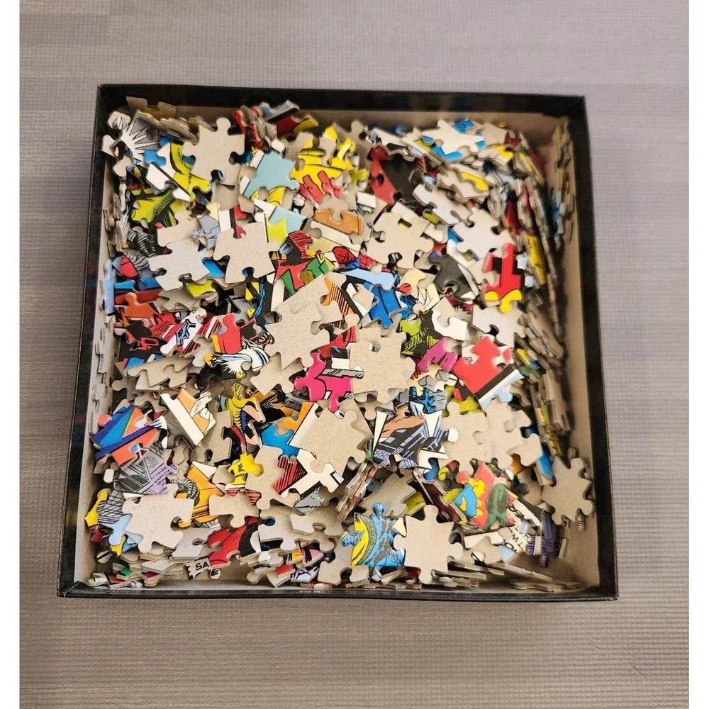Marvel Comics 500 Piece Jigsaw Puzzle Buffalo Games Avengers Retro Comic Collage